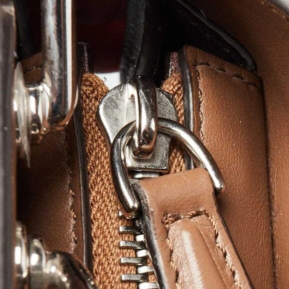 Fendi Grey Calf Leather Peekaboo ISEEU Mini Satchel Bag - 7VA530 - Picture 12 of 12